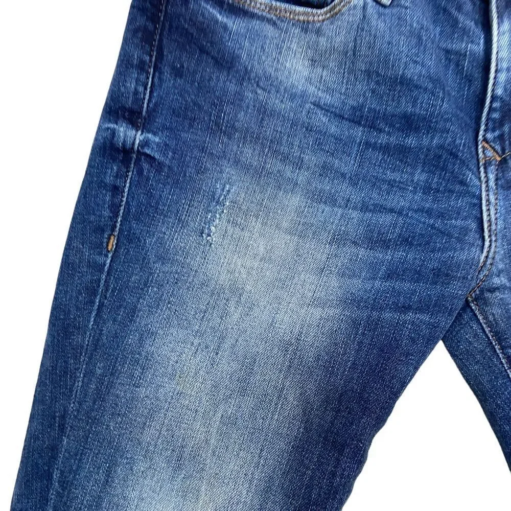 Ladies Mavi Alexa Mid-Rise Skinny‎ Jeans Slightly Distressed Size 27